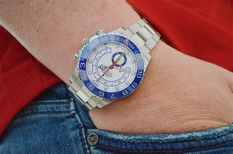 rolex yacht master ii on wrist